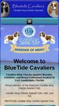 Mobile Screenshot of bluetidecavaliers.com